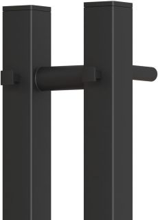 Полотенцесушитель электрический Point Гермес PN13812B П3 8x120см чёрный матовый